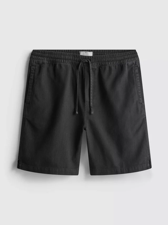 Strukturerade shorts med dragsko