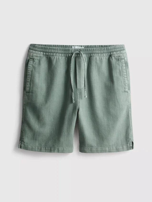 Strukturerade shorts med dragsko