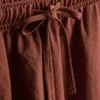 Strukturerade shorts med dragsko
