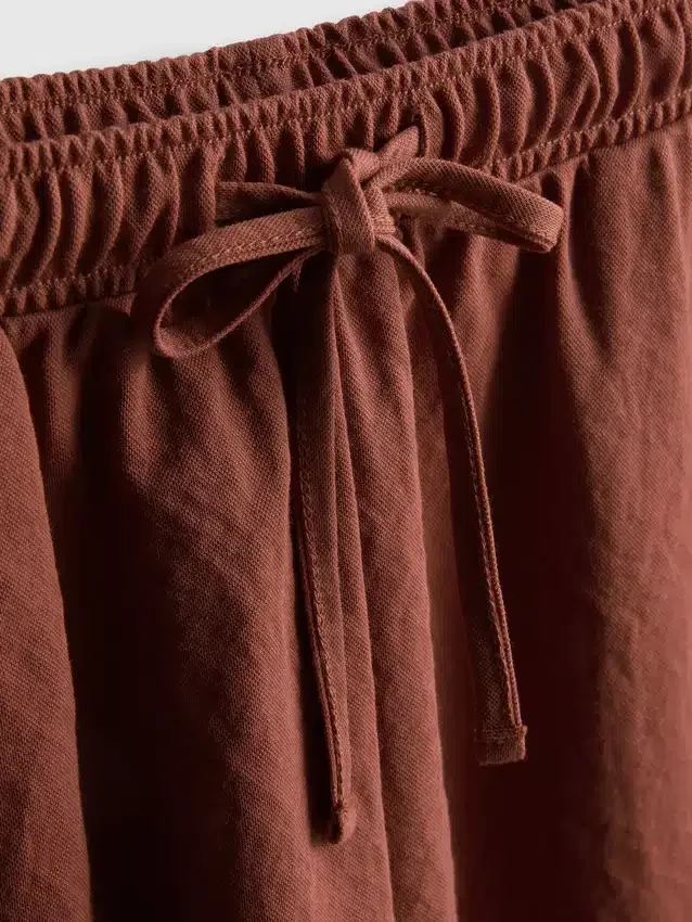 Strukturerade shorts med dragsko