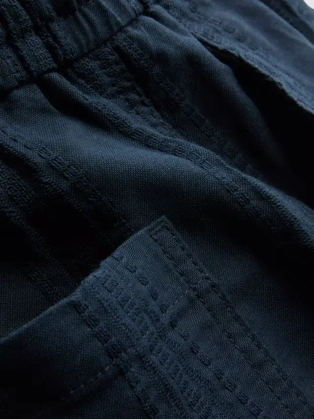 Strukturerade shorts med dragsko