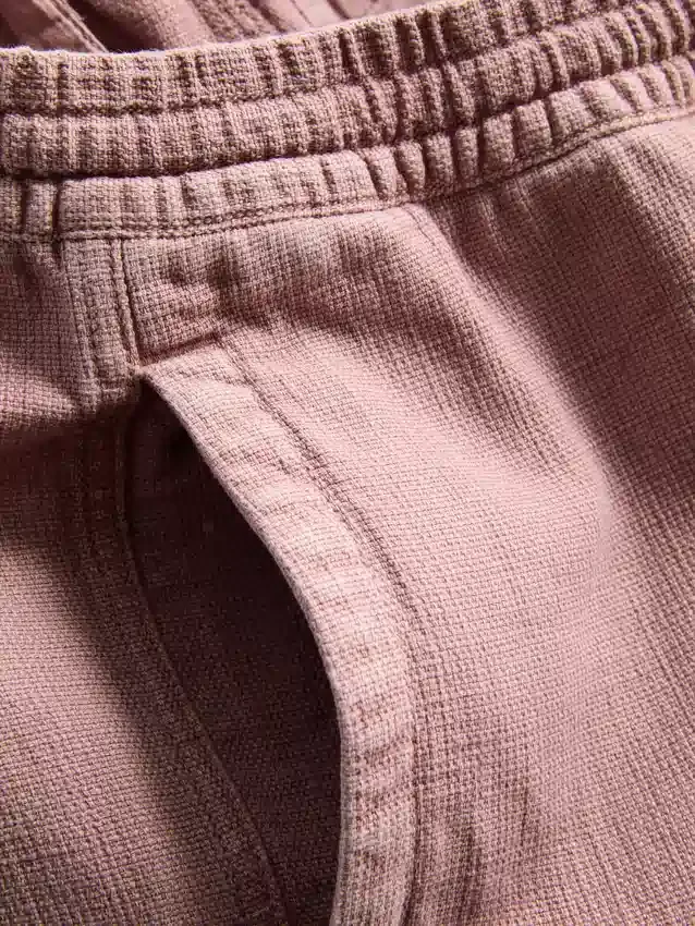 Strukturerade shorts med dragsko