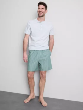Strukturerat kort pyjamas-set med shorts
