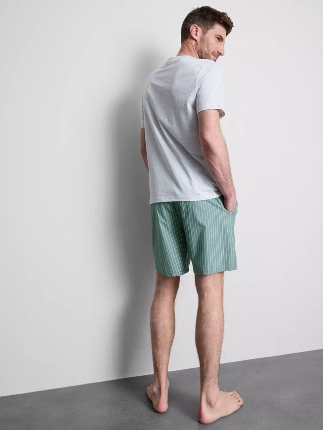 Strukturerat kort pyjamas-set med shorts