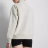 Sweatshirt i bomullsblandning med halv dragkedja