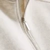 Sweatshirt i bomullsblandning med halv dragkedja