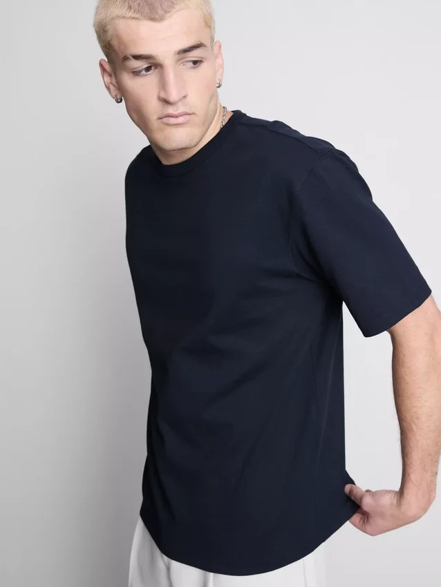 T-shirt i bomull med avslappnad passform