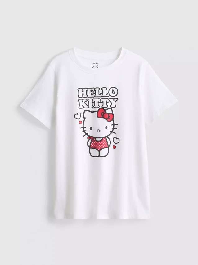 T-shirt i bomull med Hello Kitty-motiv