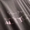 T-shirt i bomull med tryck och korta ärmar