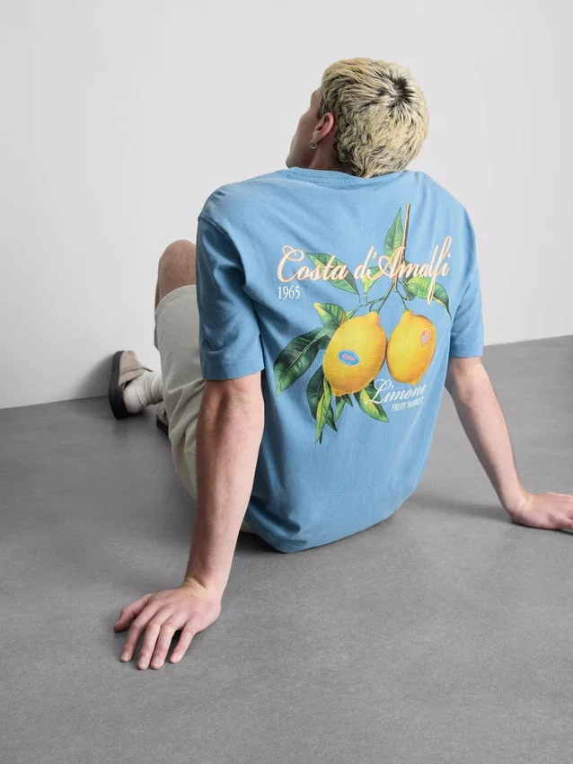T-shirt med Amalfi-citronmotiv
