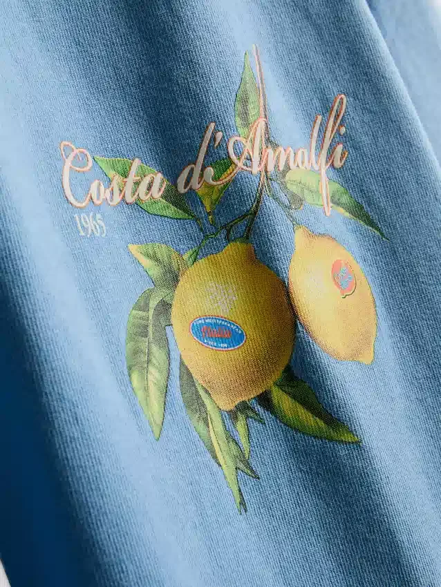 T-shirt med Amalfi-citronmotiv