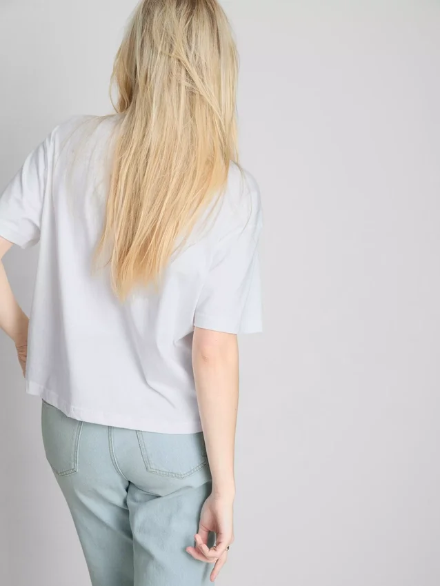 T-shirt med boxig passform