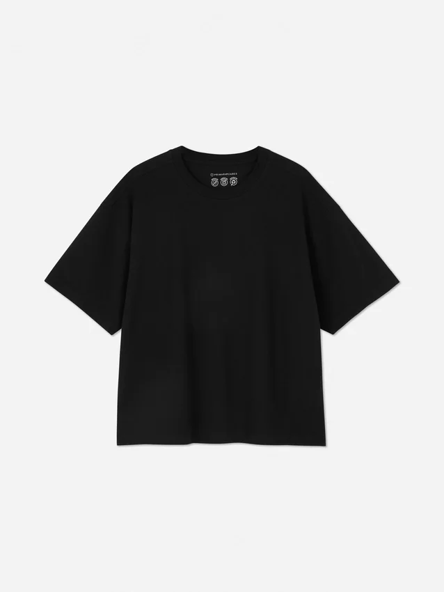 T-shirt med boxig passform
