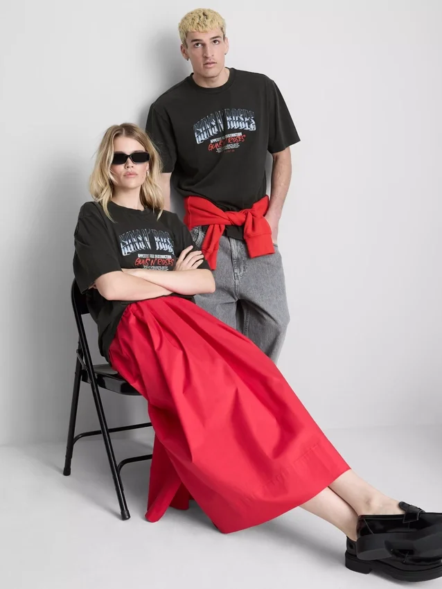 T-shirt med Guns N’ Roses-motiv