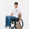 T-shirt med illustrationer af hus i Miami Beach