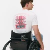 T-shirt med illustrationer af hus i Miami Beach