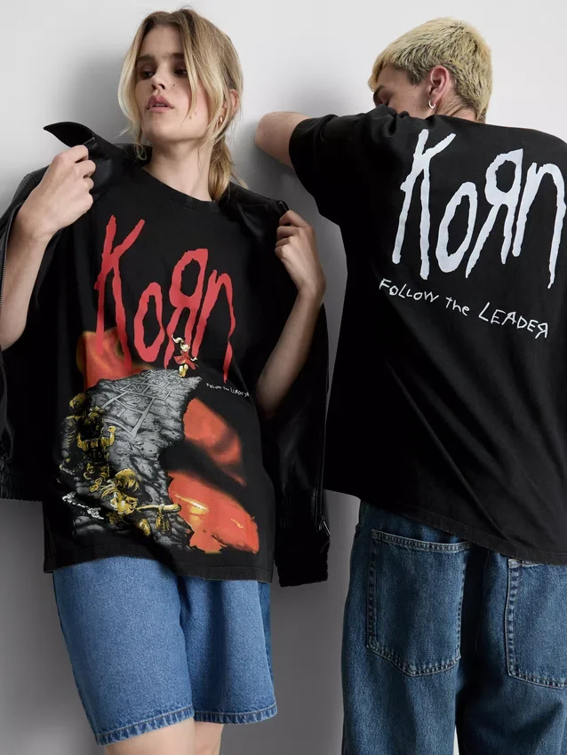 T-shirt med Korn-tryck