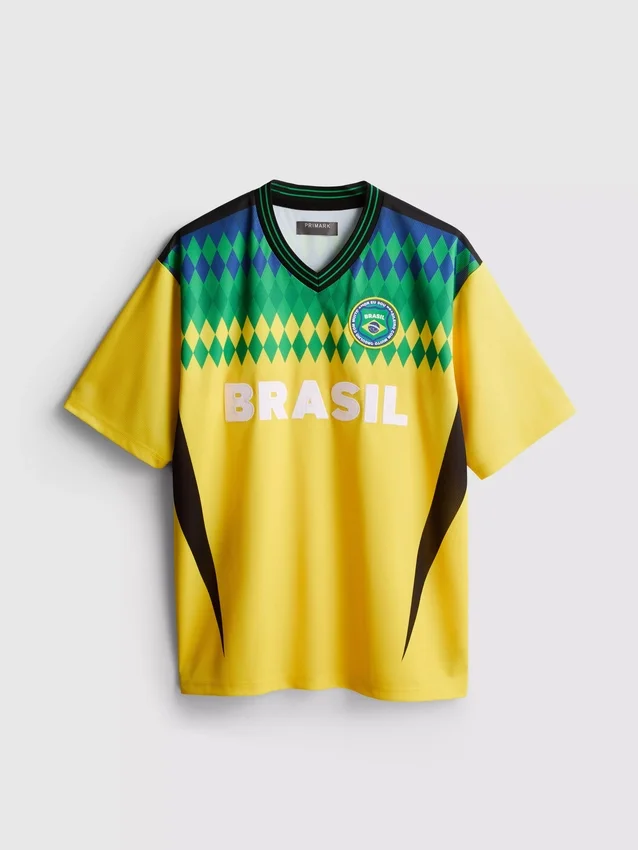 T-shirt med korta ärmar och Brasilien-motiv