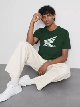 T-shirt med korta ärmar och Honda-logotyp