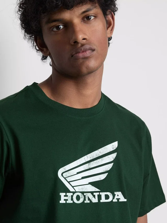 T-shirt med korta ärmar och Honda-logotyp