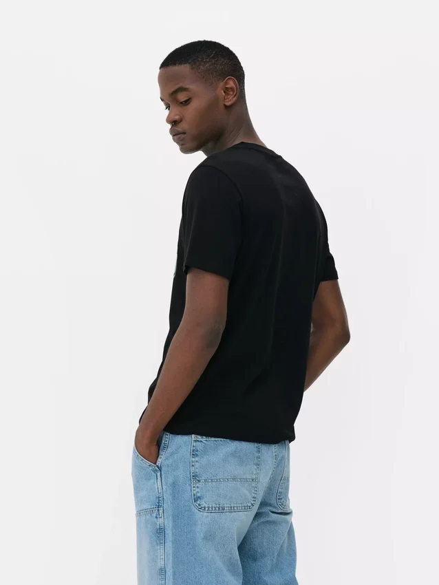 T-shirt med neonfärgad Miami-grafik
