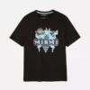 T-shirt med neonfärgad Miami-grafik
