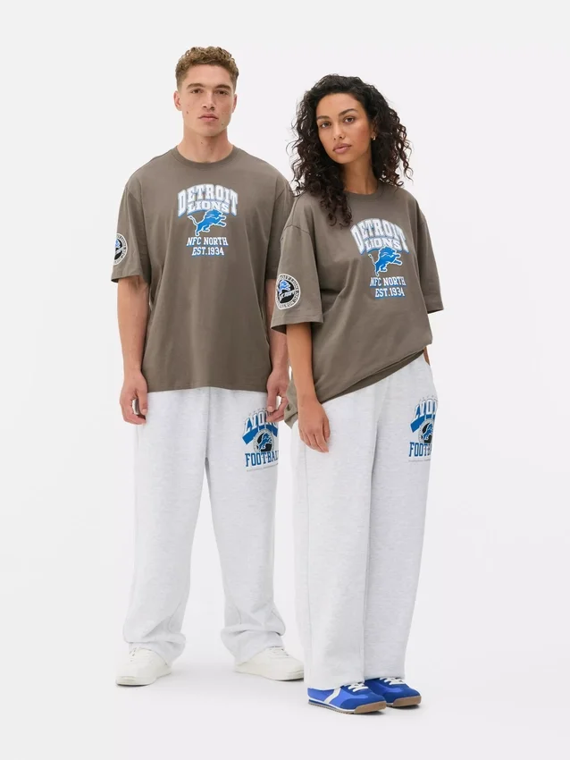 T-shirt med NFL Detroit Lions-logotyp