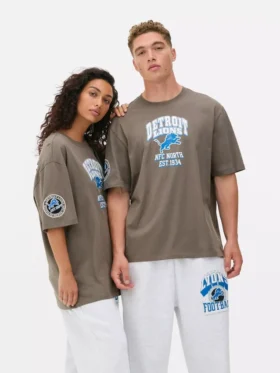 T-shirt med NFL Detroit Lions-logotyp