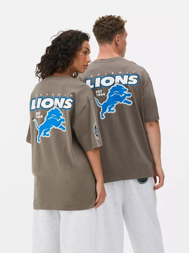 T-shirt med NFL Detroit Lions-logotyp