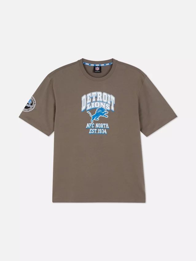 T-shirt med NFL Detroit Lions-logotyp