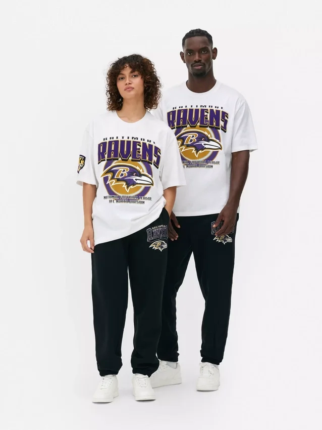 T-shirt med NFL-logotyp för Baltimore Ravens