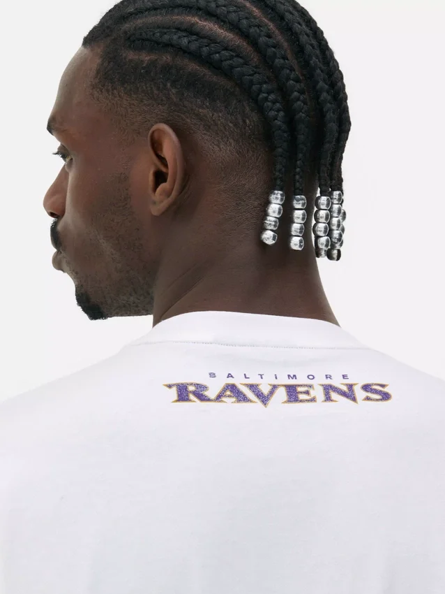 T-shirt med NFL-logotyp för Baltimore Ravens
