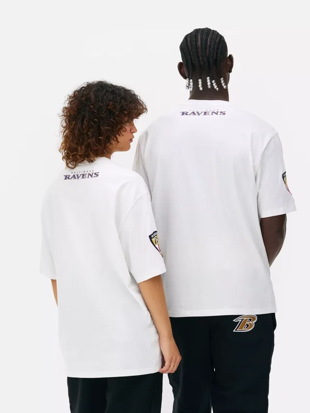 T-shirt med NFL-logotyp för Baltimore Ravens