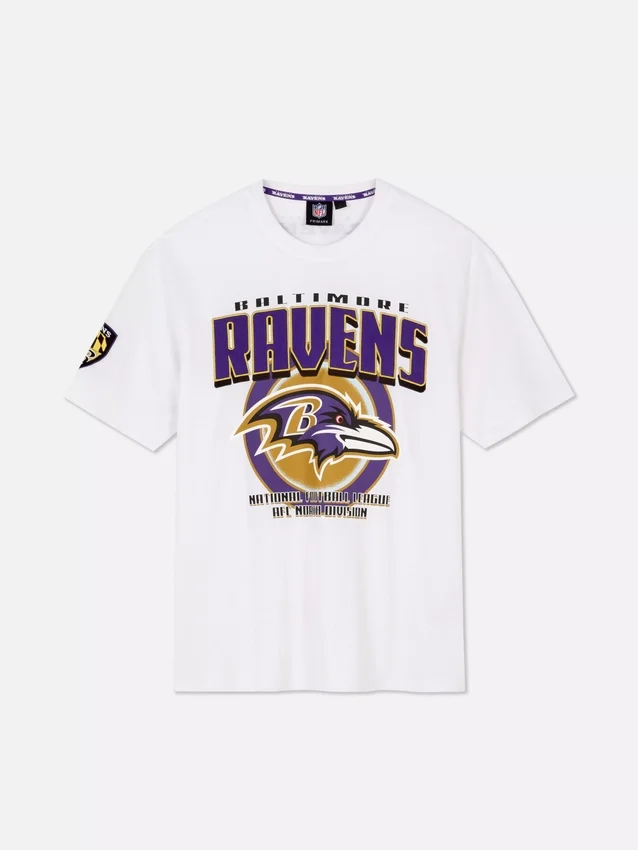 T-shirt med NFL-logotyp för Baltimore Ravens
