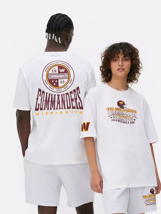 T-shirt med NFL Washington Commanders-logotyp