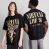 T-shirt med Nirvana-ängelmotiv