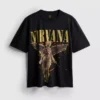 T-shirt med Nirvana-ängelmotiv