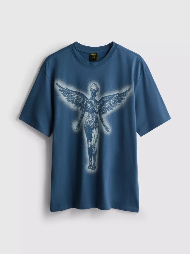 T-shirt med Nirvana-ängelmotiv