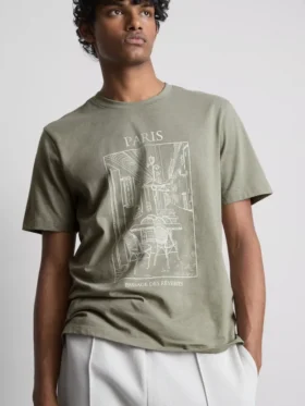 T-shirt med Paris-motiv