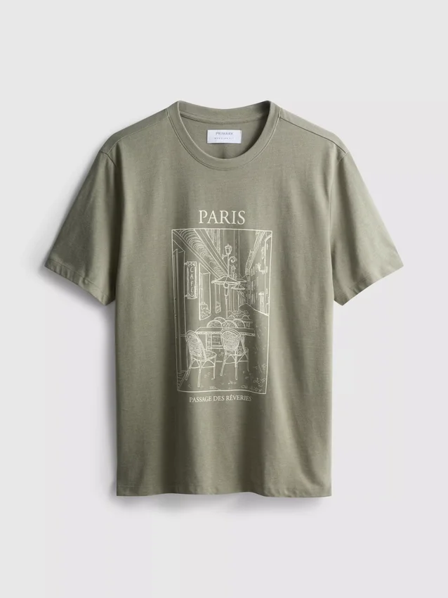 T-shirt med Paris-motiv