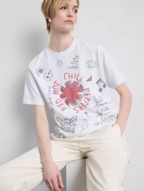 T-shirt med Red Hot Chili Peppers-motiv