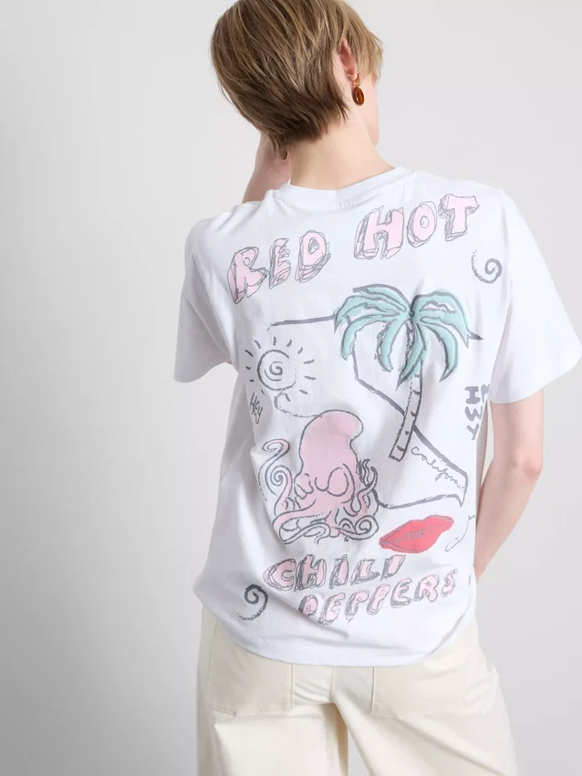 T-shirt med Red Hot Chili Peppers-motiv