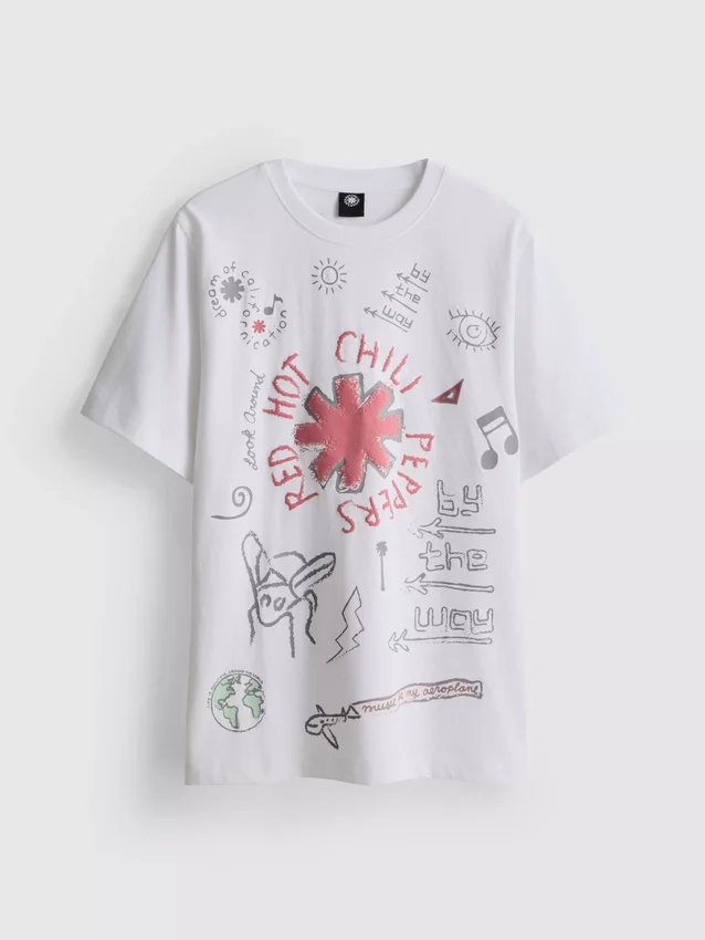 T-shirt med Red Hot Chili Peppers-motiv