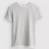 T-shirt med rund hals och dubbla lager
