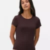 T-shirt med rund hals som en andra hud