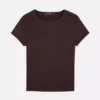 T-shirt med rund hals som en andra hud