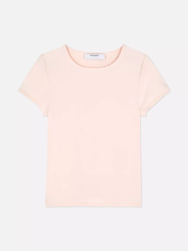 T-shirt med rund hals som en andra hud