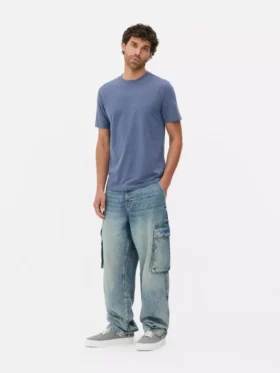 T-shirt med smal passform och stretch