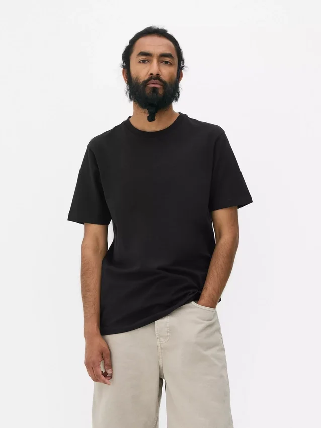 T-shirt med smal passform och stretch
