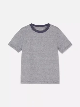 T-shirt med smala ränder